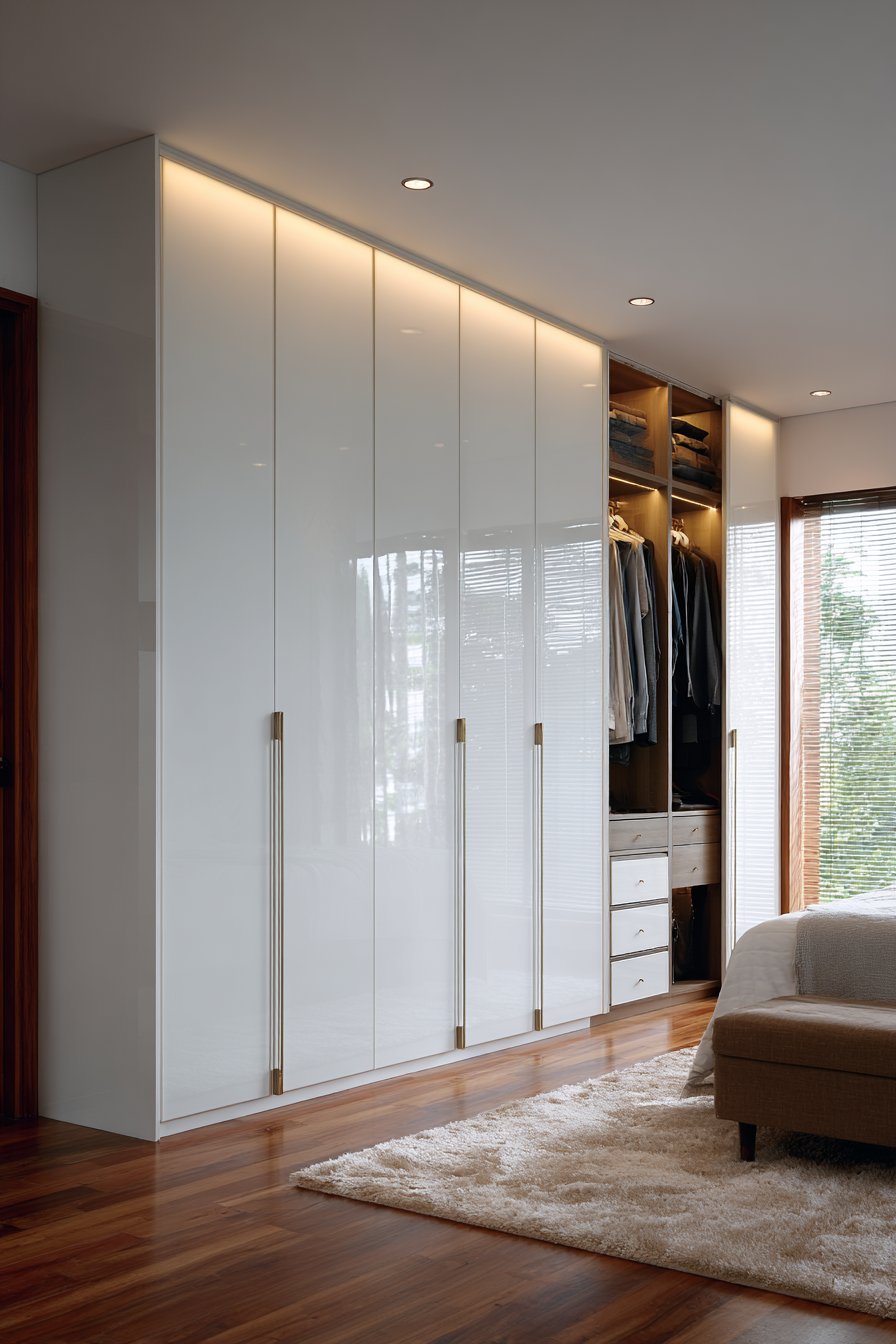 Contemporary Handleless Floor-to-Ceiling Design