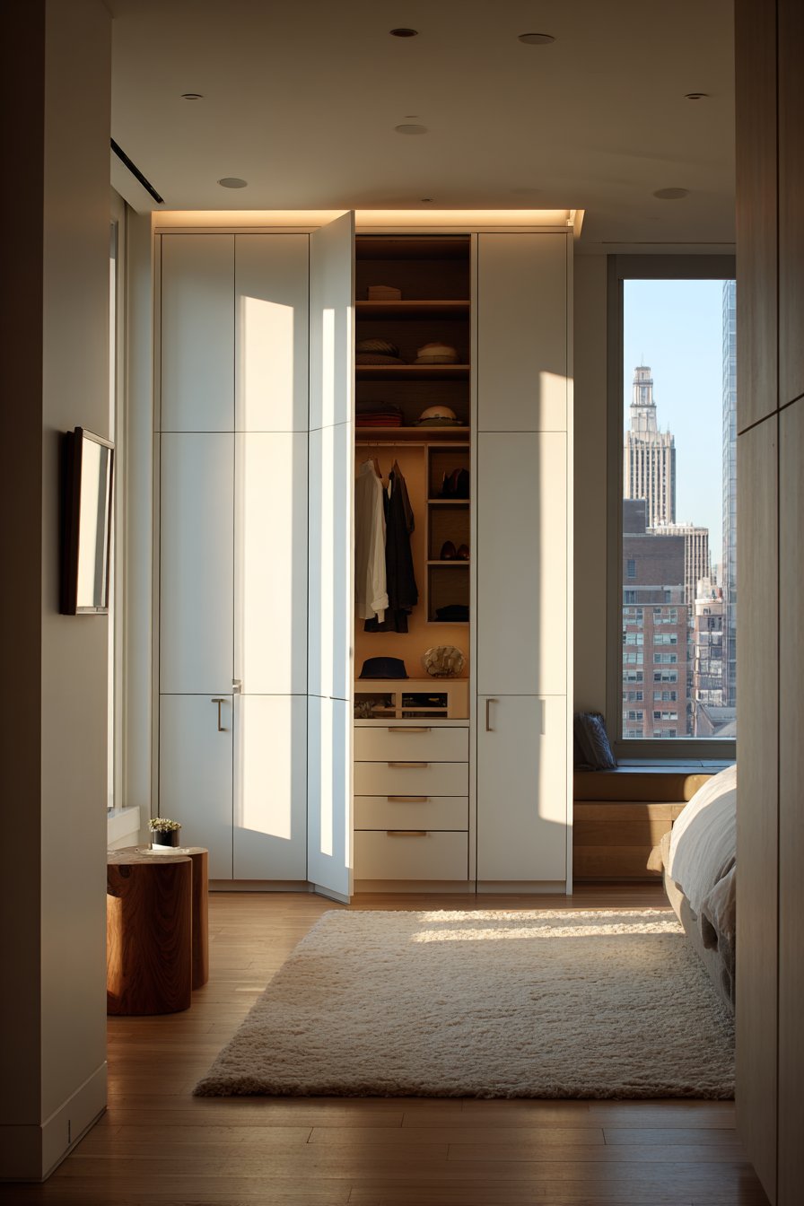 Contemporary Handleless Floor-to-Ceiling Design