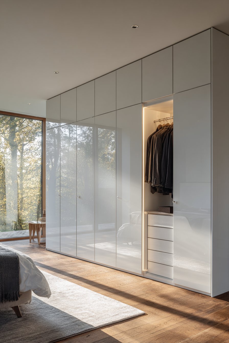 Contemporary Handleless Floor-to-Ceiling Design