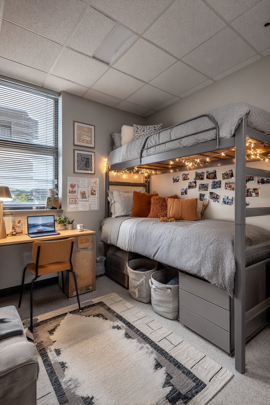 Vertical Space Maximization with Lofted Bed