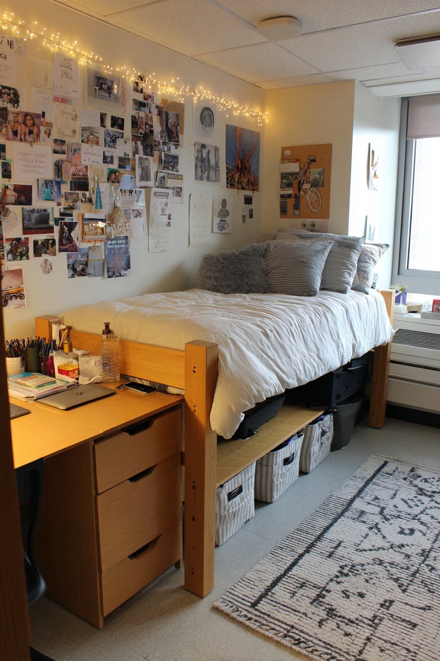 Vertical Space Maximization with Lofted Bed