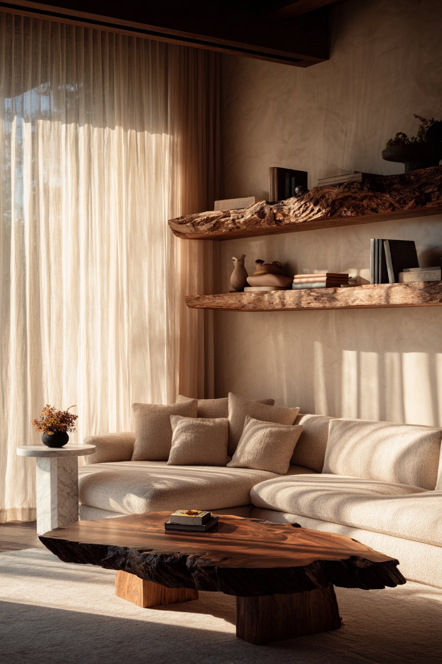 Introduce Warm Wood Tones and Natural Materials