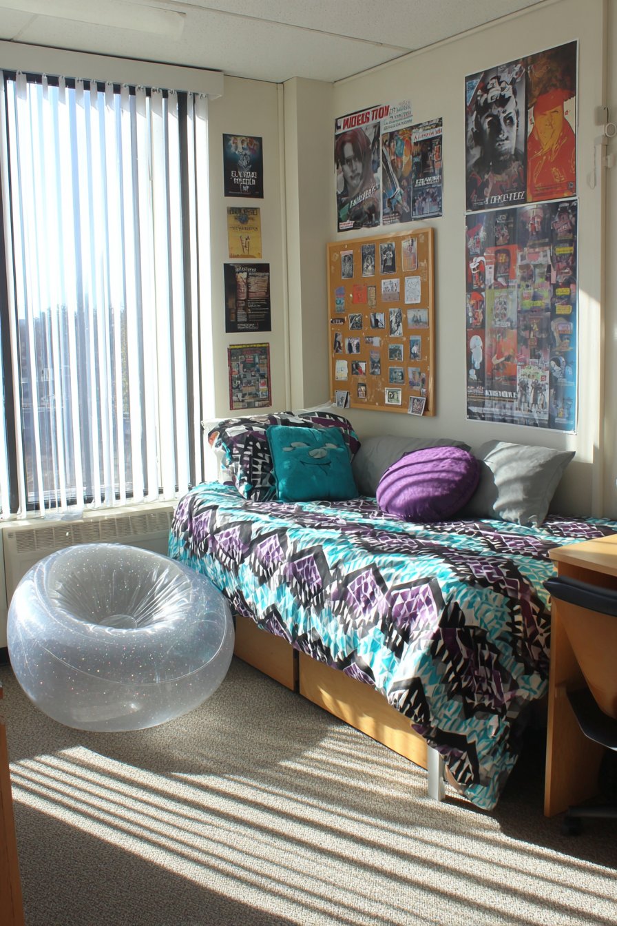 Geometric Pattern Paradise with Music Memorabilia