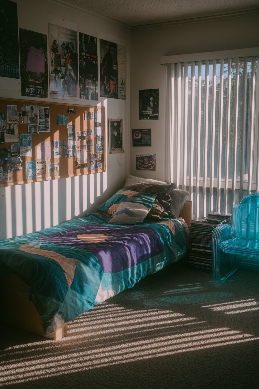 Geometric Pattern Paradise with Music Memorabilia