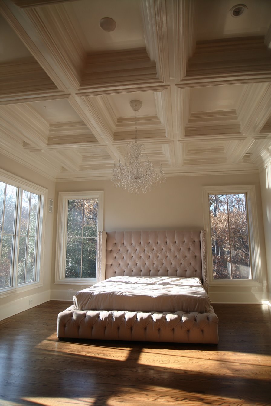 Sophisticated Coffered Ceiling Elegance