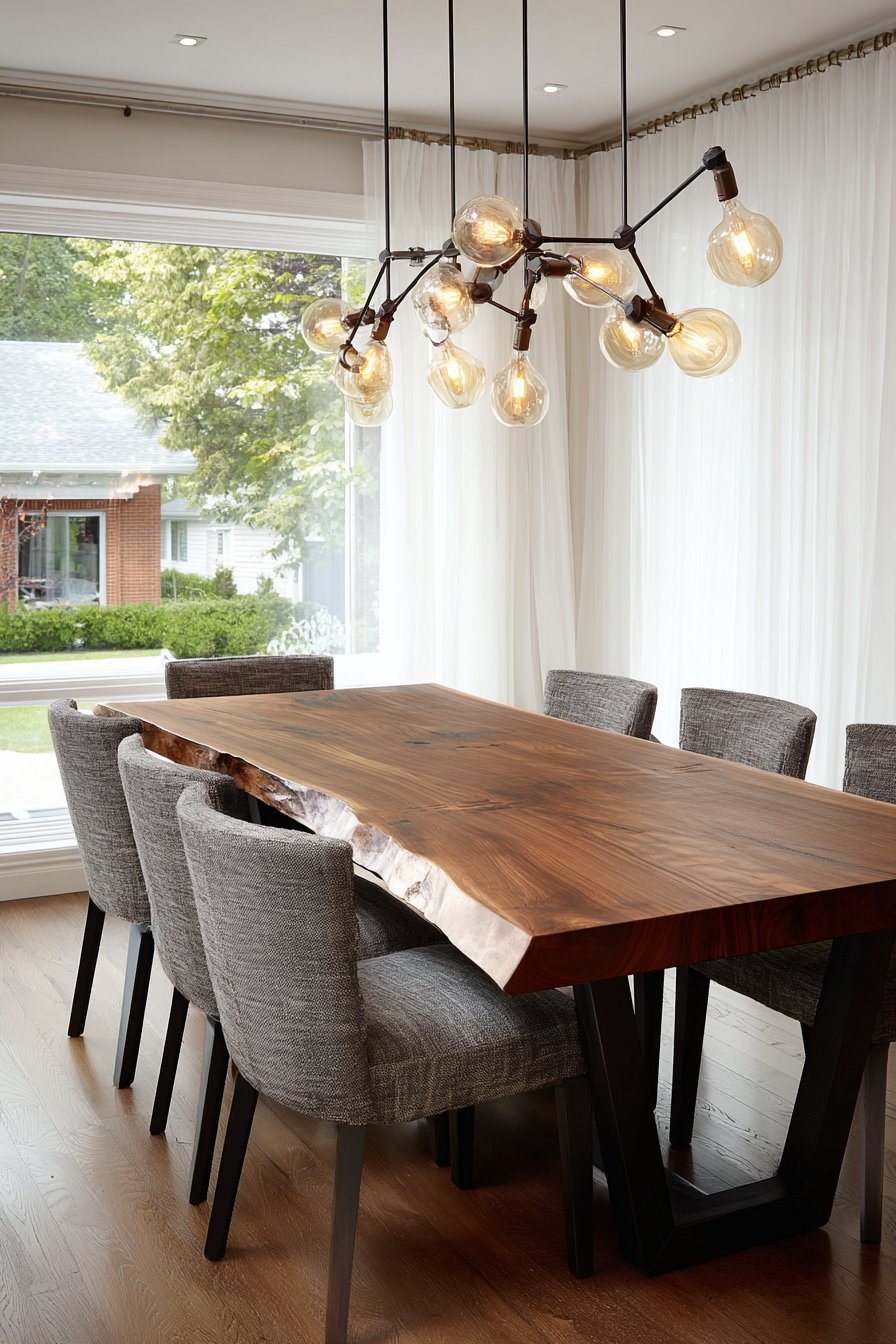 Natural Elegance with Live-Edge Walnut