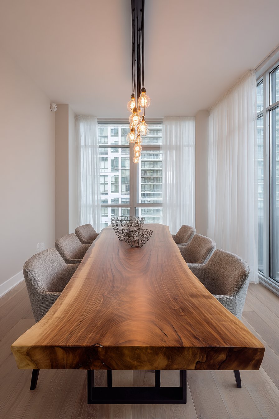 Natural Elegance with Live-Edge Walnut