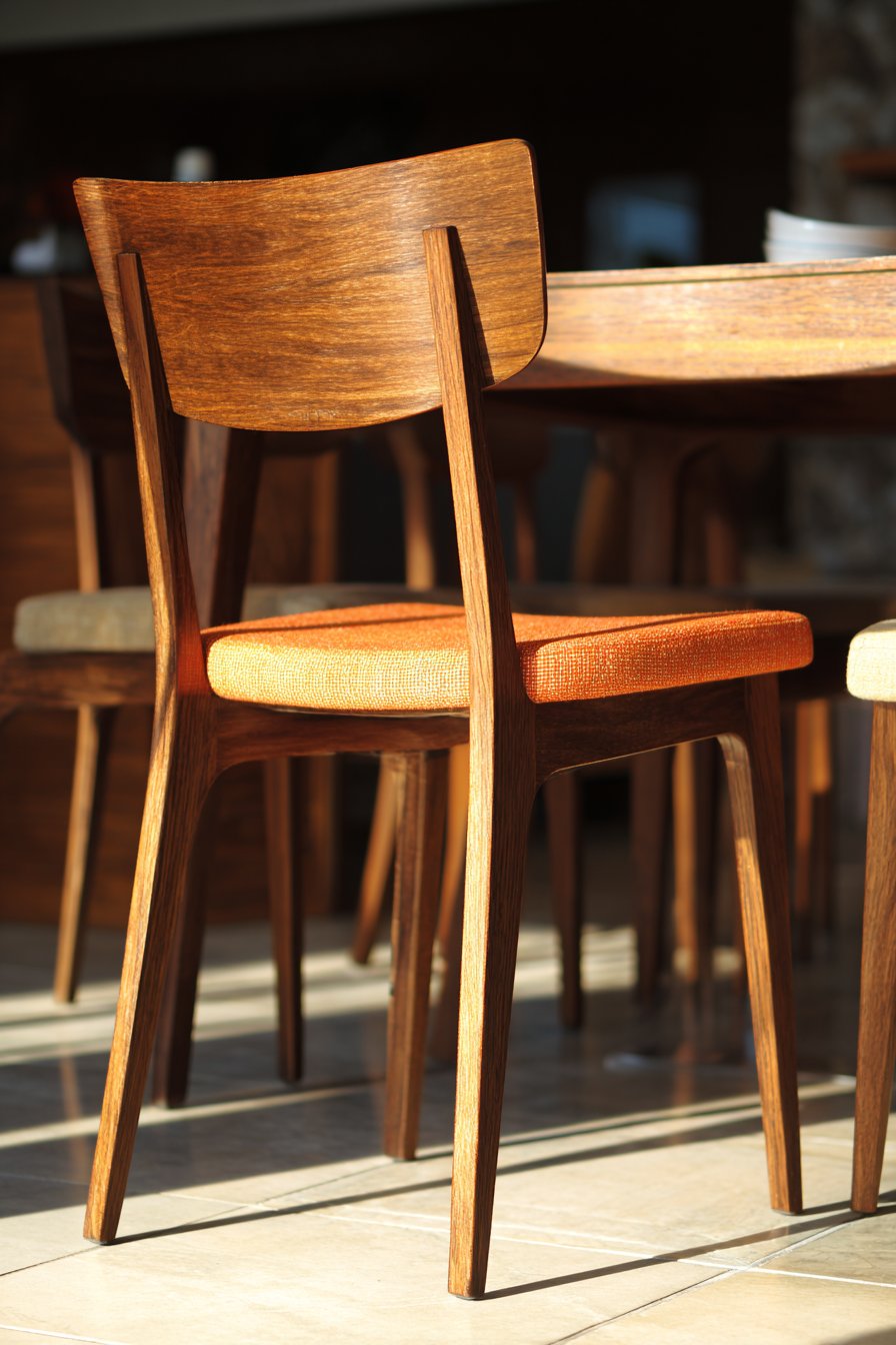 Mid-Century Modern Walnut and Burnt Orange Beauty