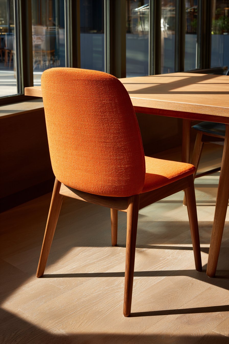 Mid-Century Modern Walnut and Burnt Orange Beauty