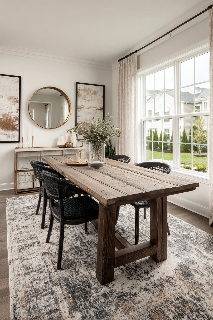 Modern Gallery Wall with Mixed Media