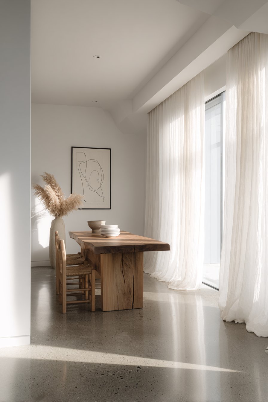 Warm Walnut and Natural Oak Harmony