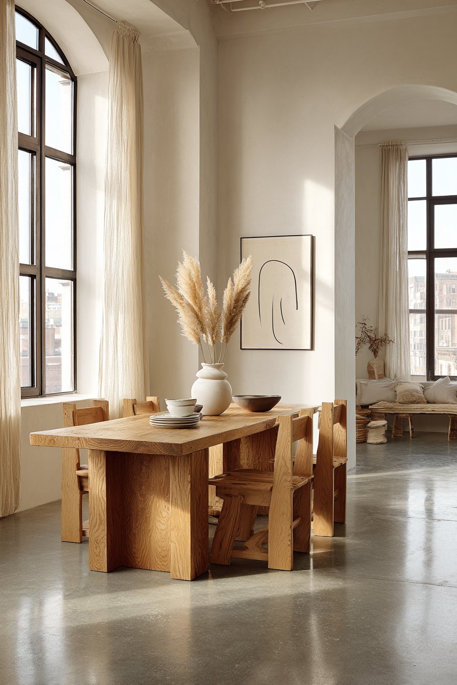 Warm Walnut and Natural Oak Harmony