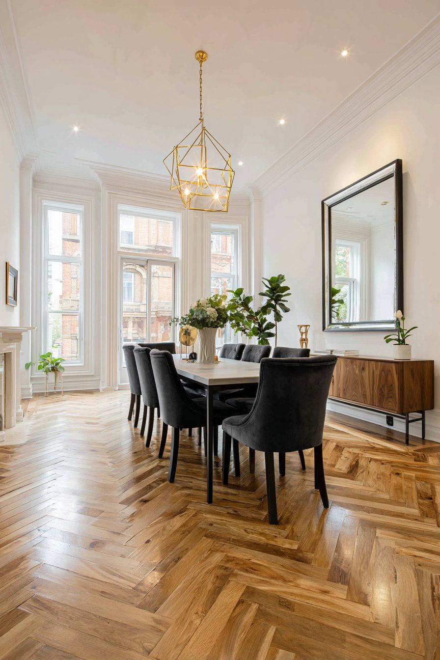 Contemporary Beveled Edge Elegance