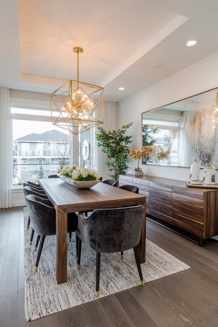 Contemporary Beveled Edge Elegance