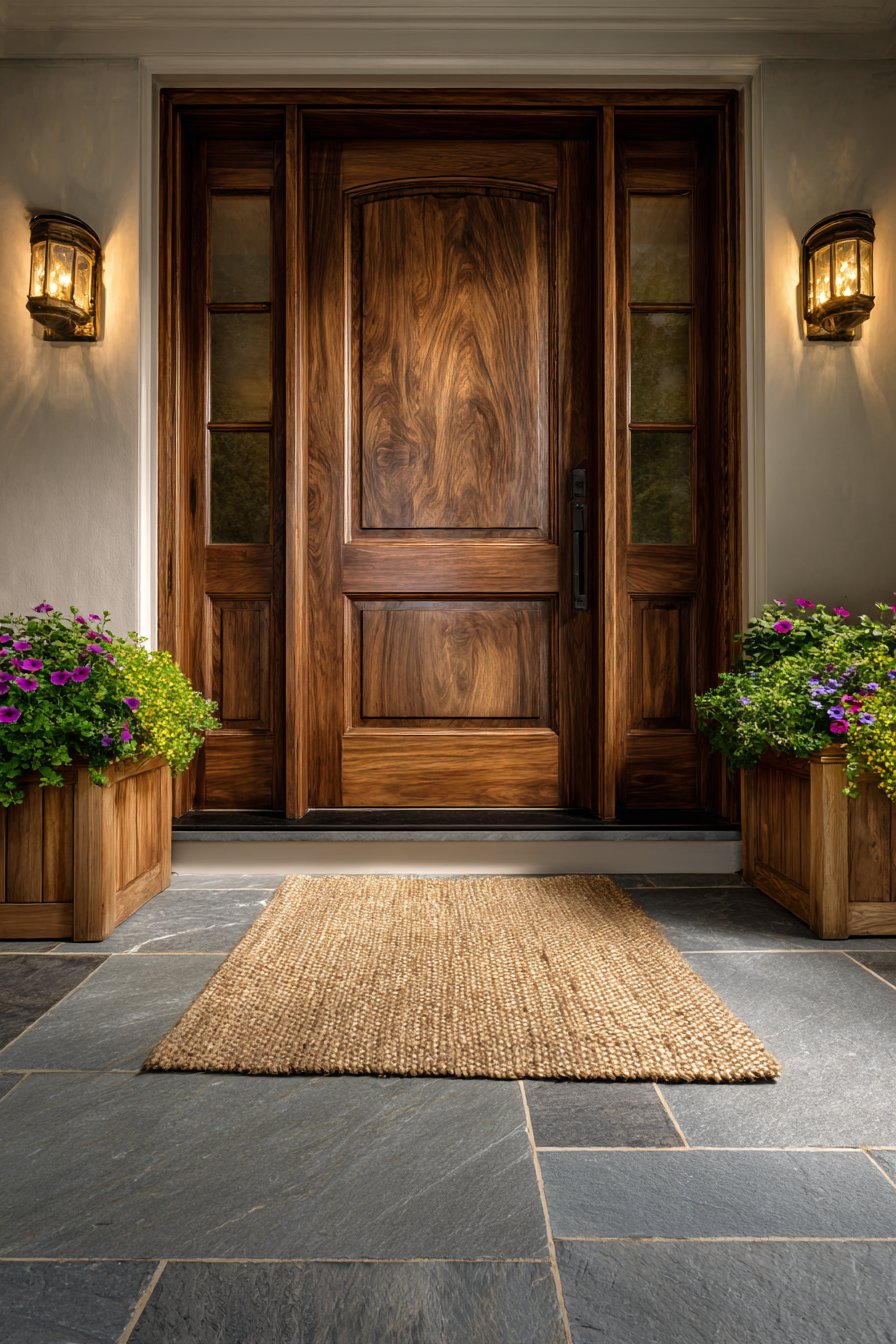 Classic Wood and Greenery Welcome