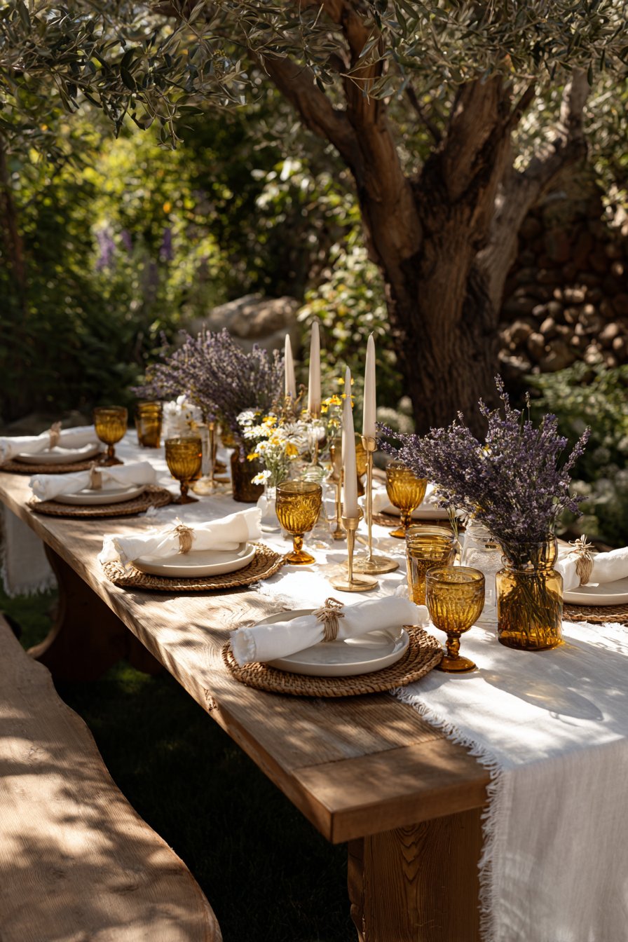 Summer Garden Elegance with Lavender Accents