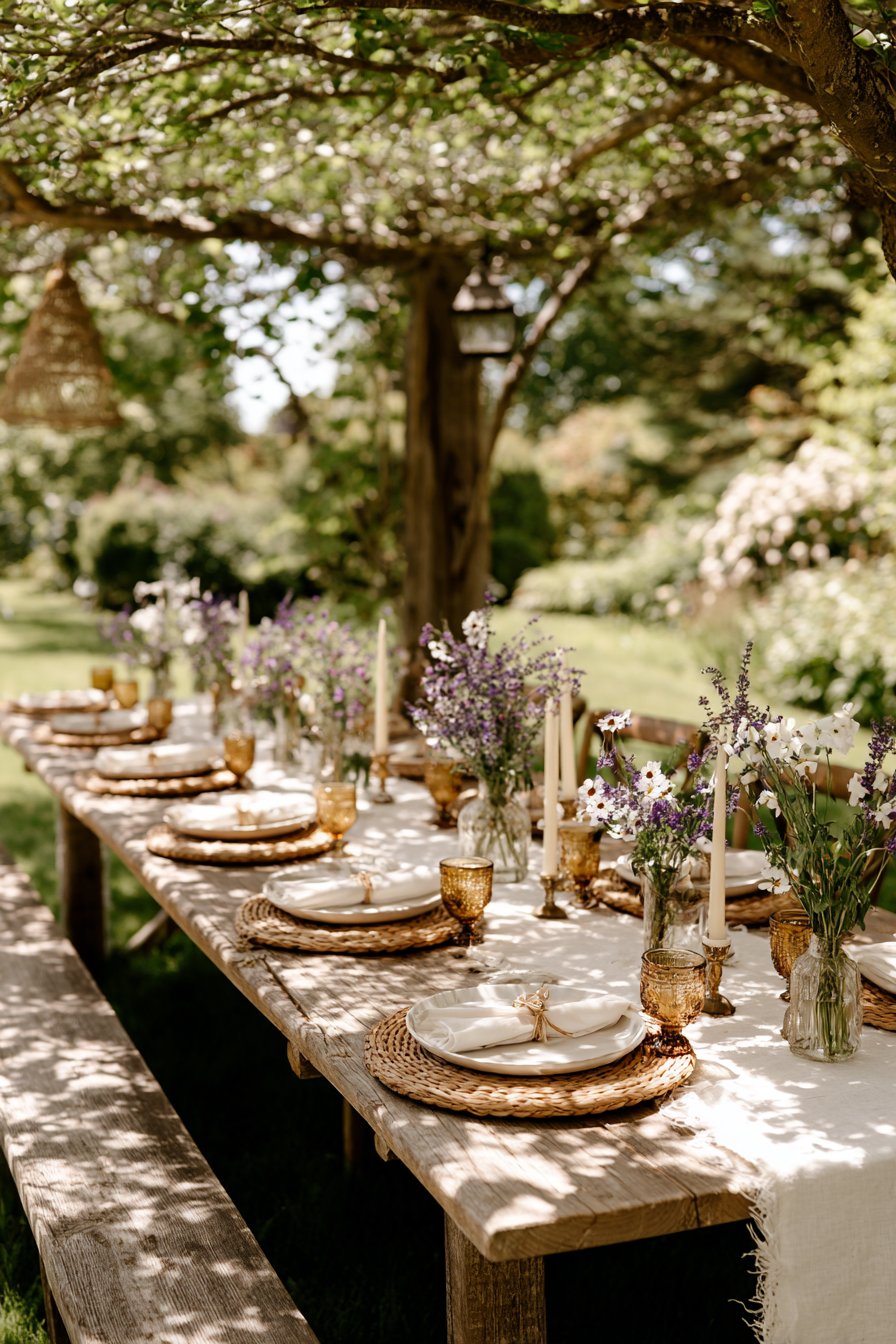 Summer Garden Elegance with Lavender Accents