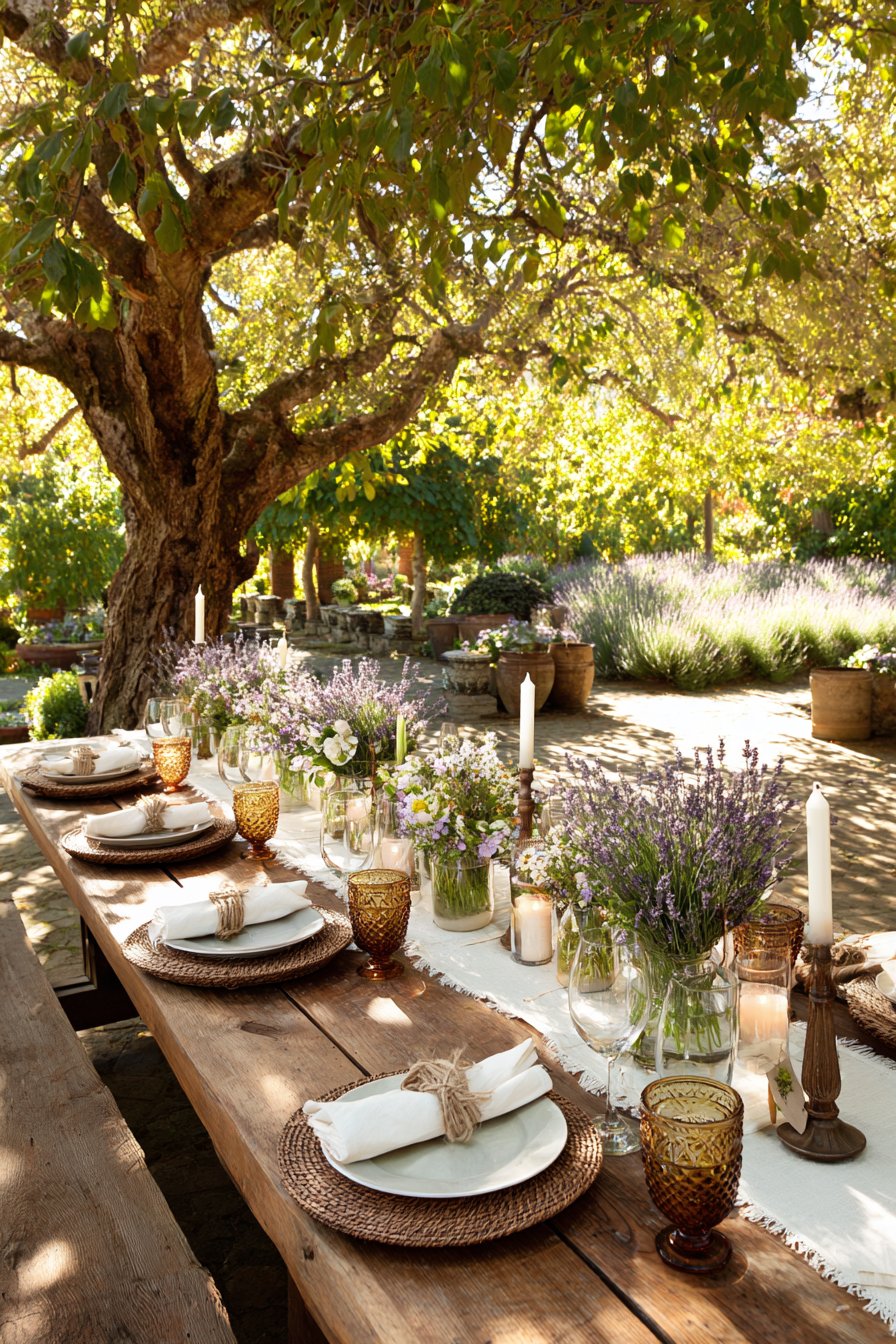 Summer Garden Elegance with Lavender Accents