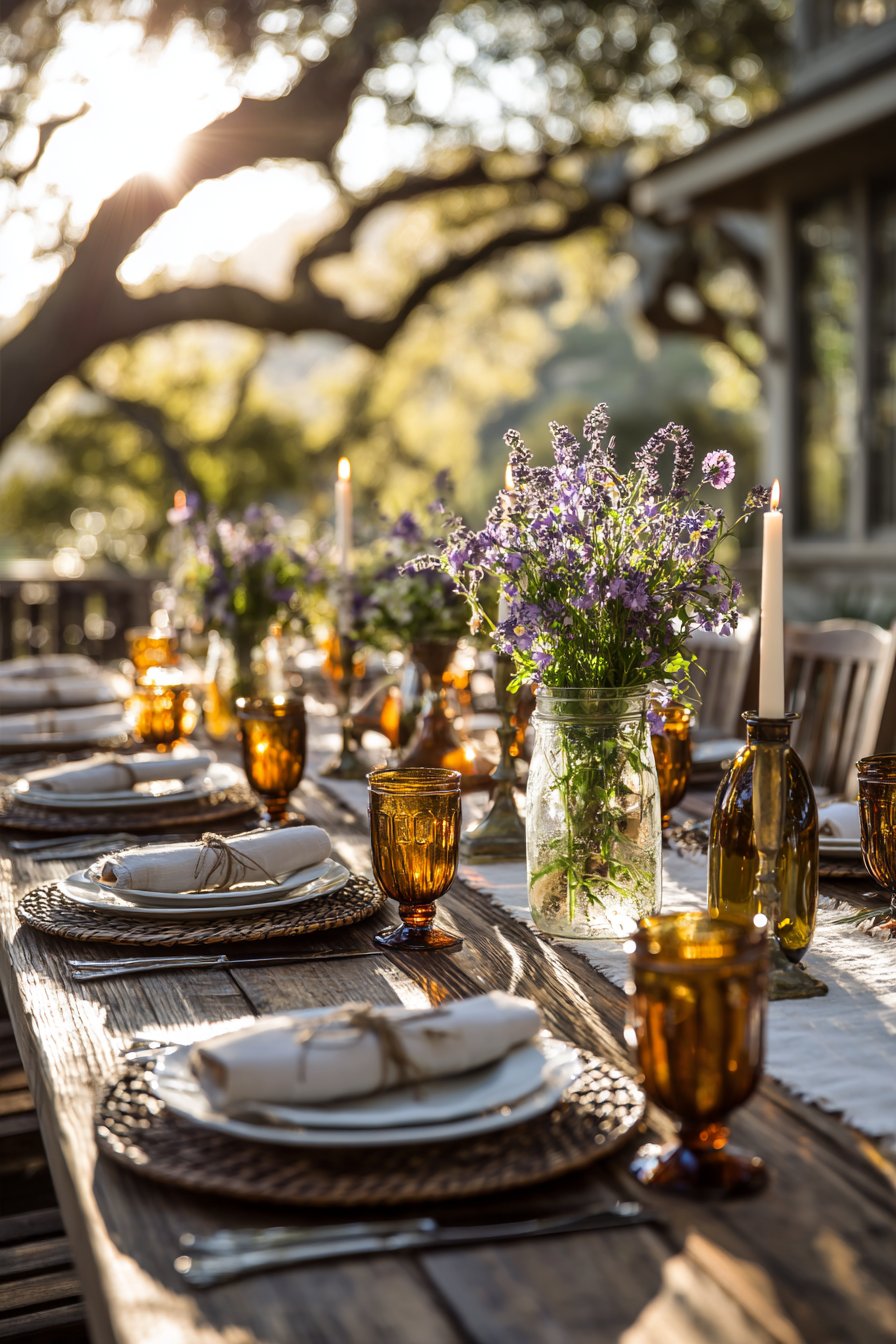 Summer Garden Elegance with Lavender Accents