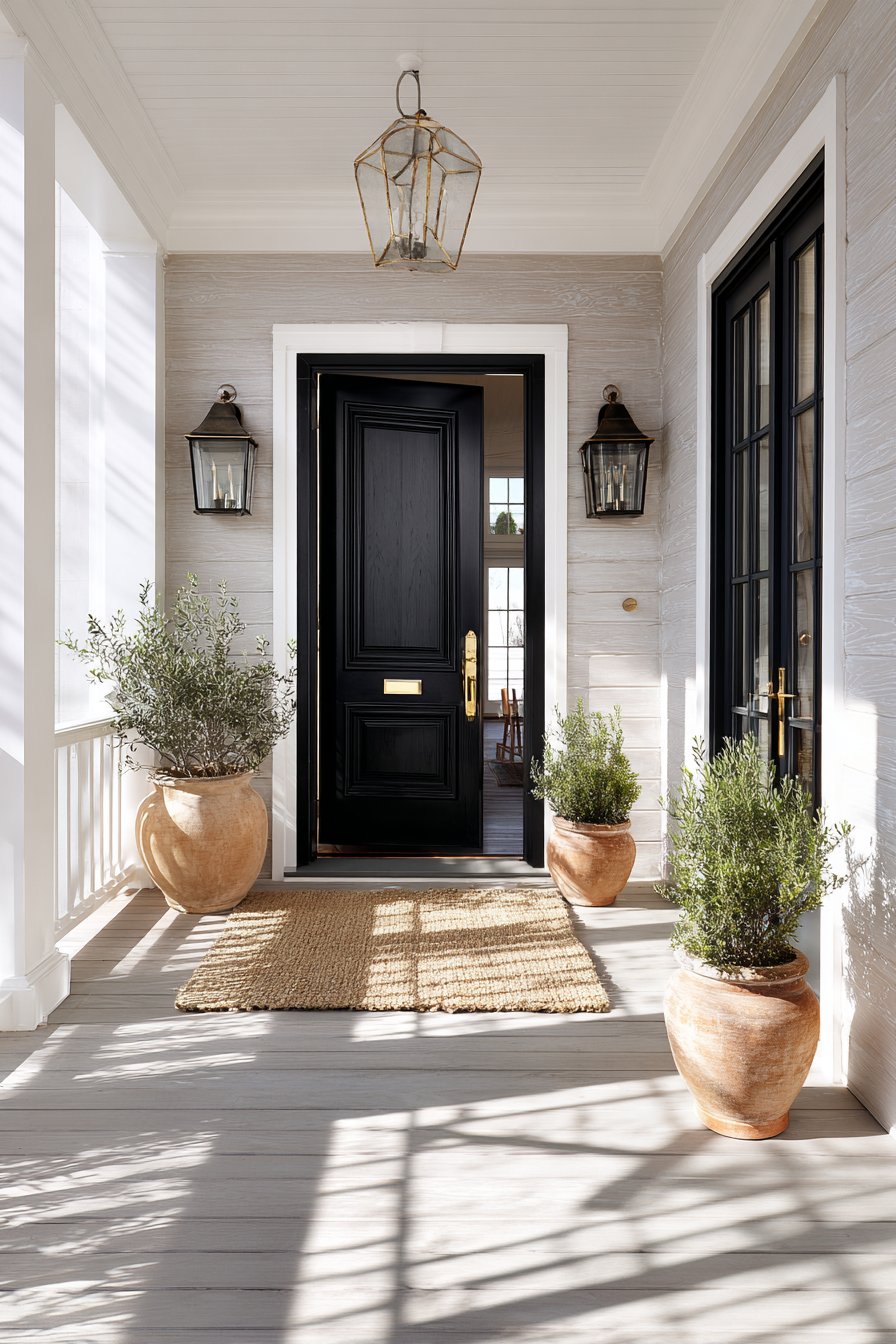 Deep Charcoal Door with Craftsman Trim