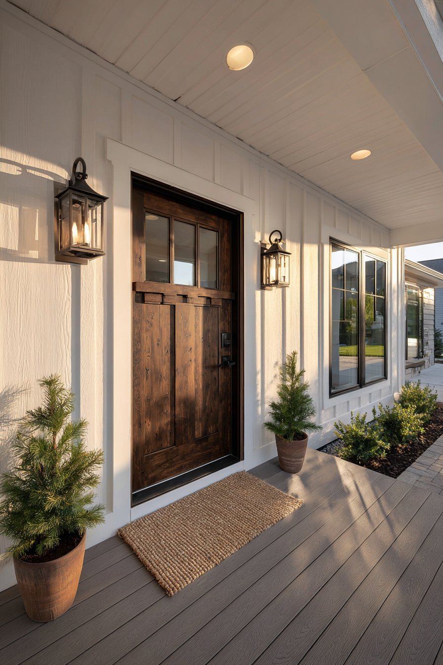 Deep Charcoal Door with Craftsman Trim