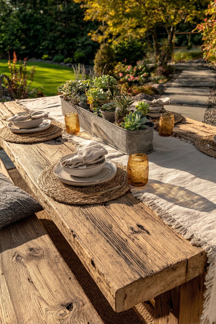 Rustic Farmhouse Garden Dining