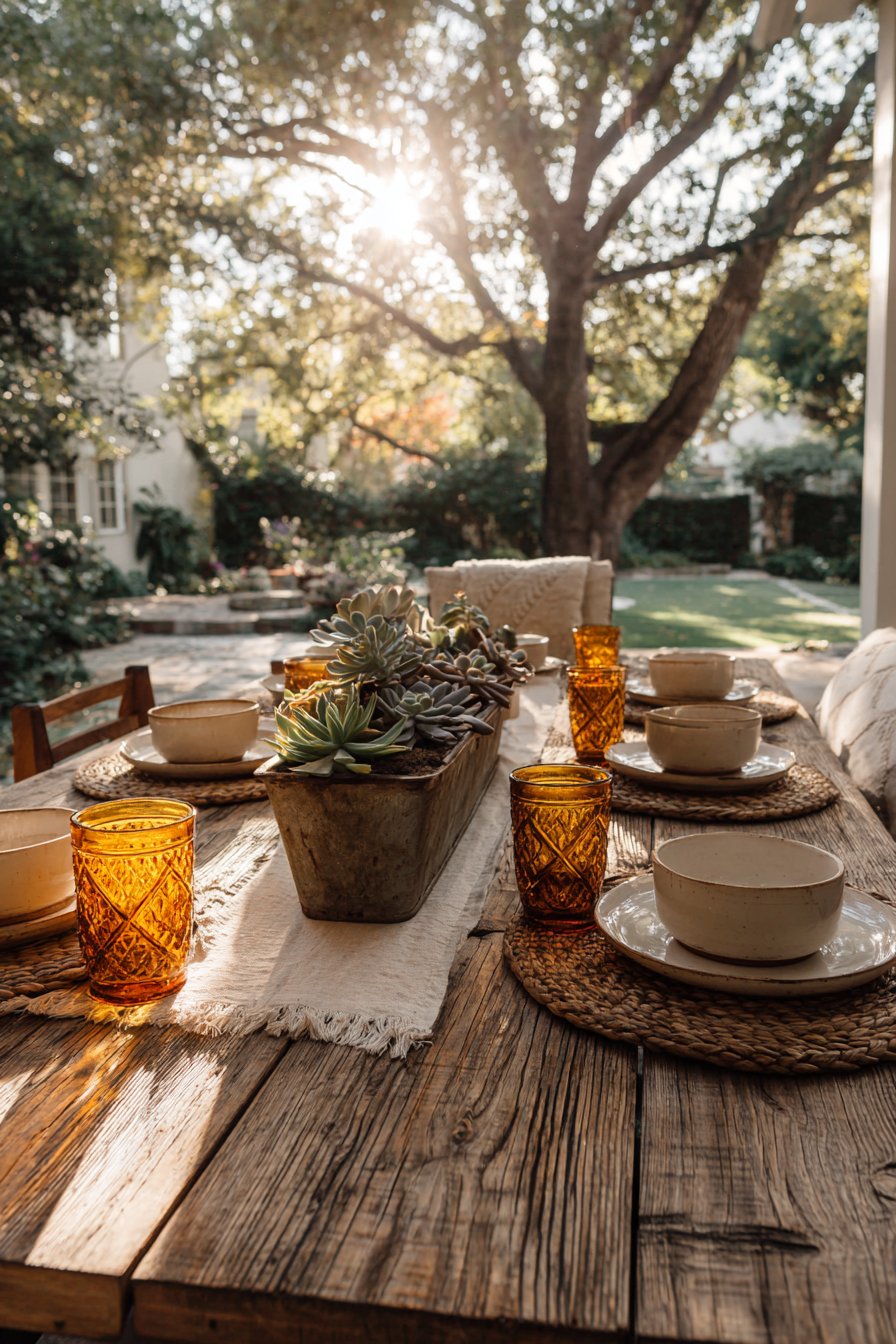 Rustic Farmhouse Garden Dining