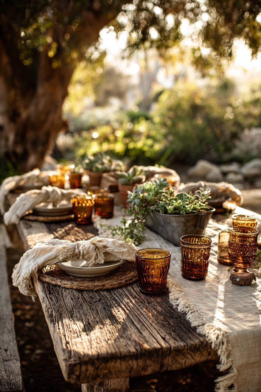 Rustic Farmhouse Garden Dining