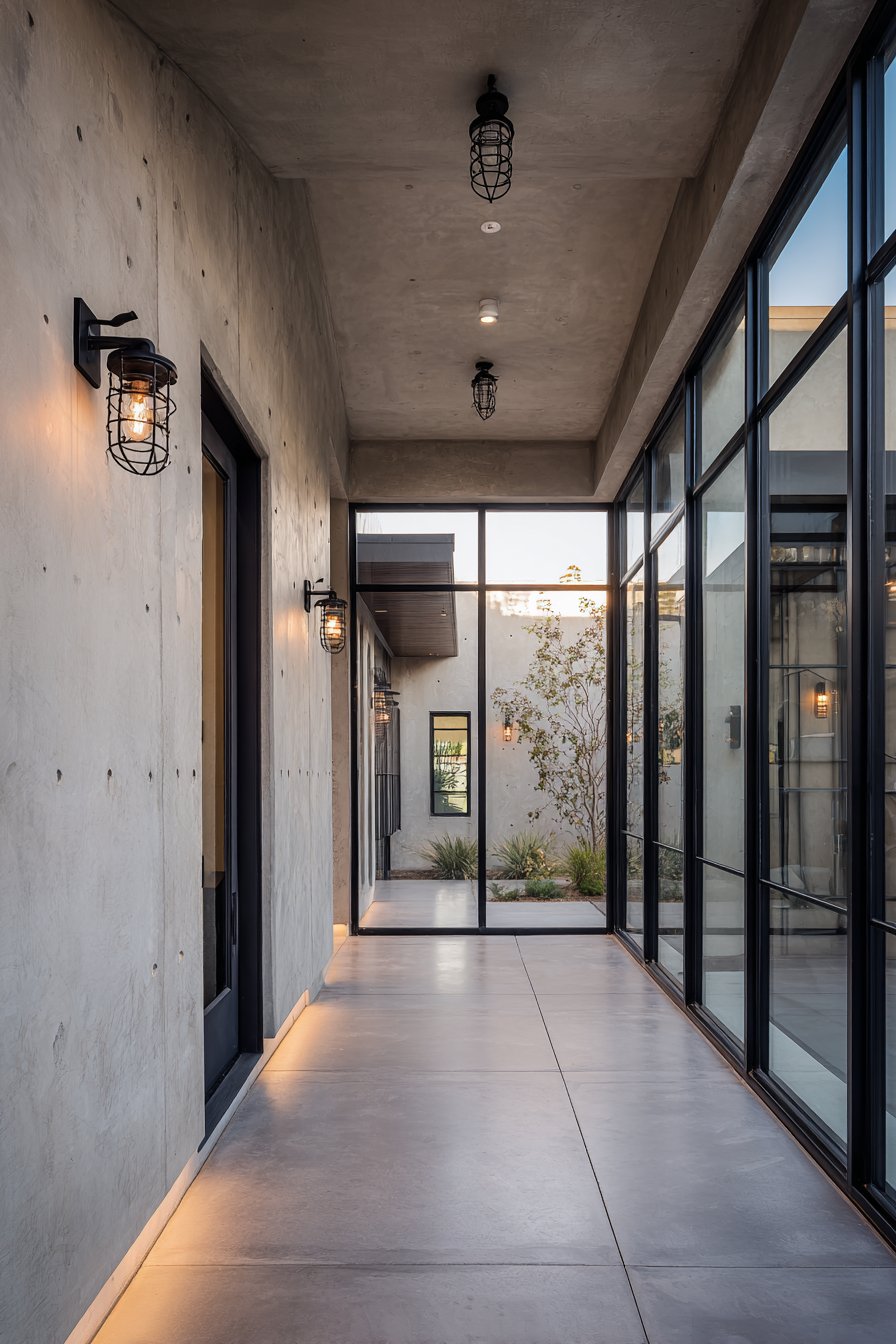 Contemporary Minimalist Concrete Passage