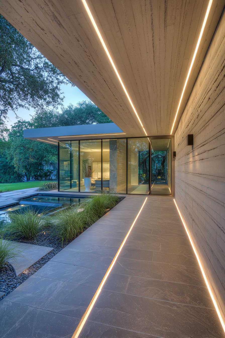 Contemporary Minimalist Concrete Passage