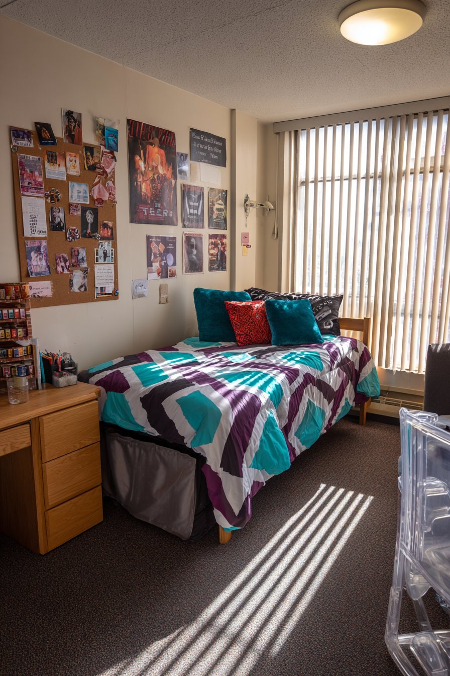 Geometric Pattern Paradise with Music Memorabilia