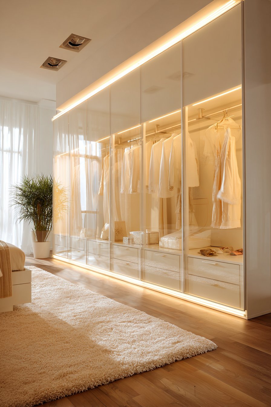 Contemporary Handleless Floor-to-Ceiling Design