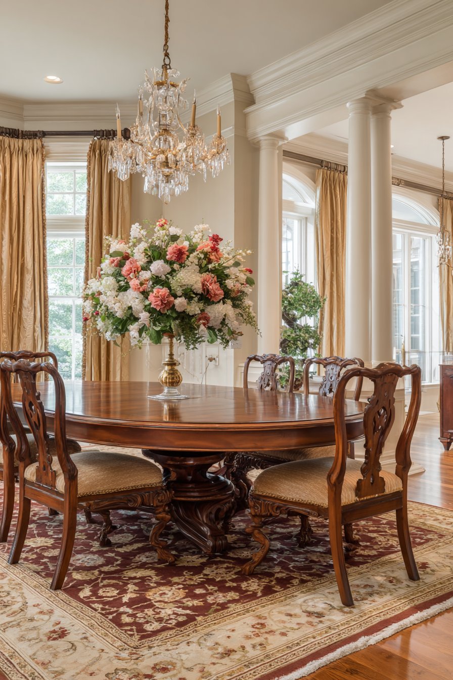 Traditional Cherry Wood Formality