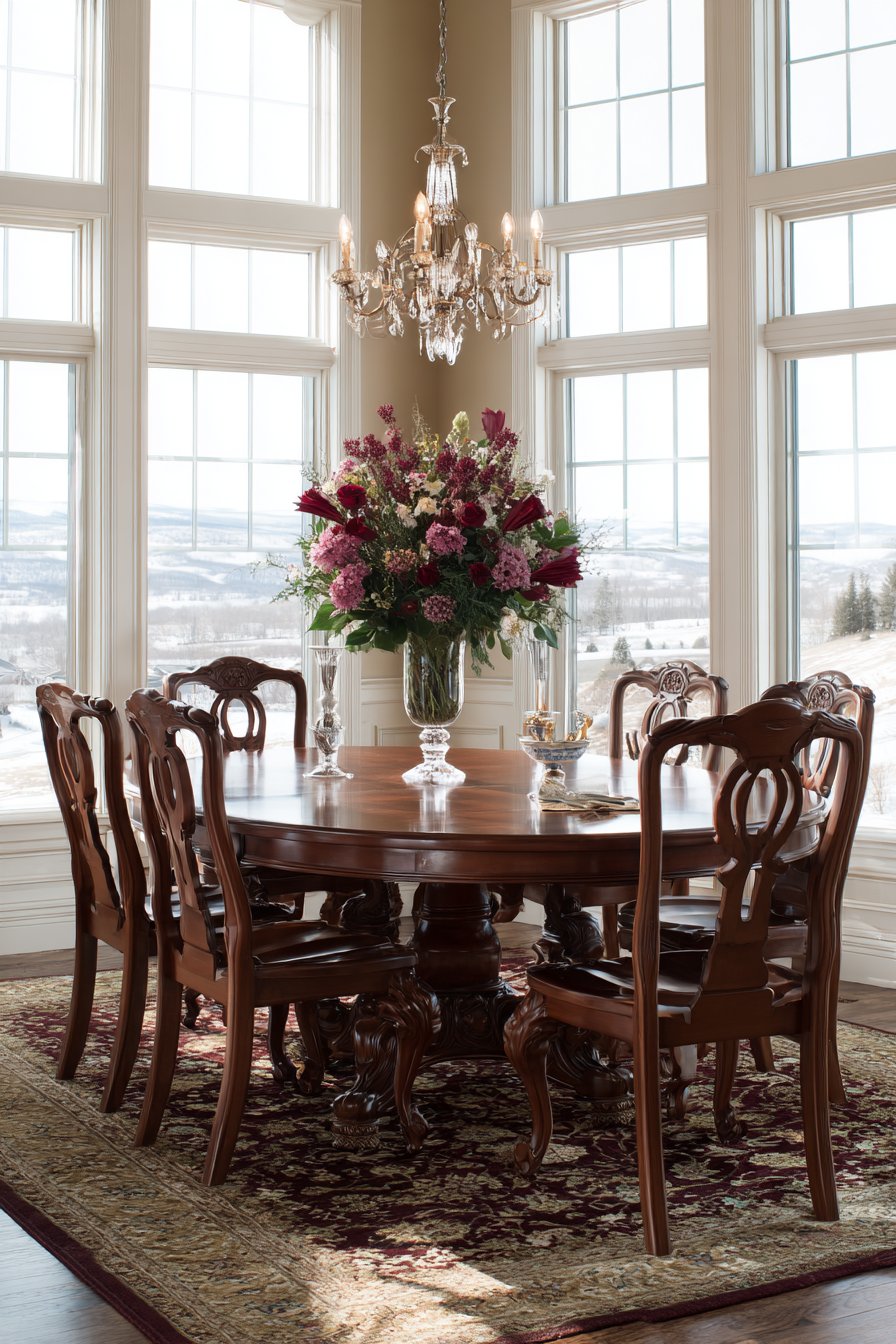 Traditional Cherry Wood Formality