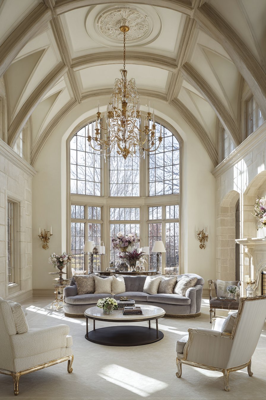 Statement Crystal Chandelier Centerpiece