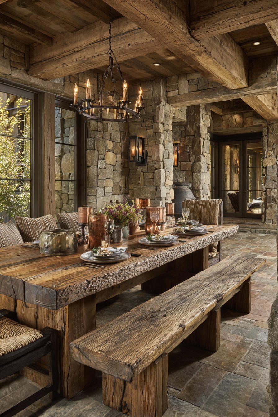 Rustic Rough-Hewn Oak Authenticity