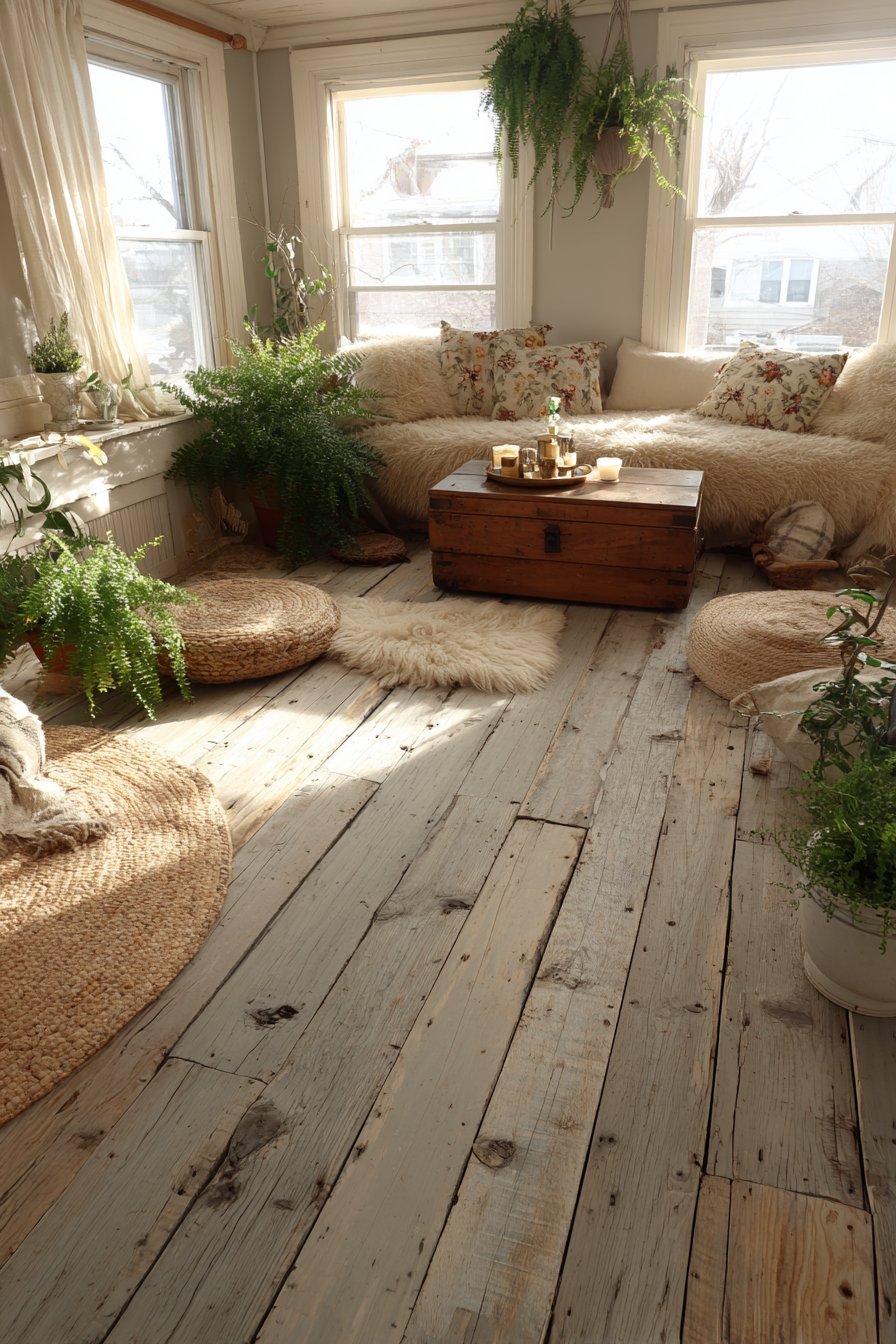 Layered Vintage Rug Foundation