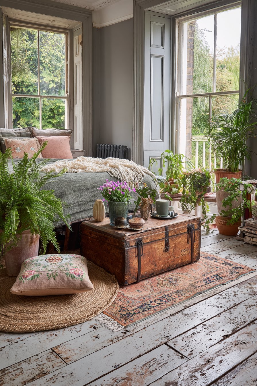 Layered Vintage Rug Foundation