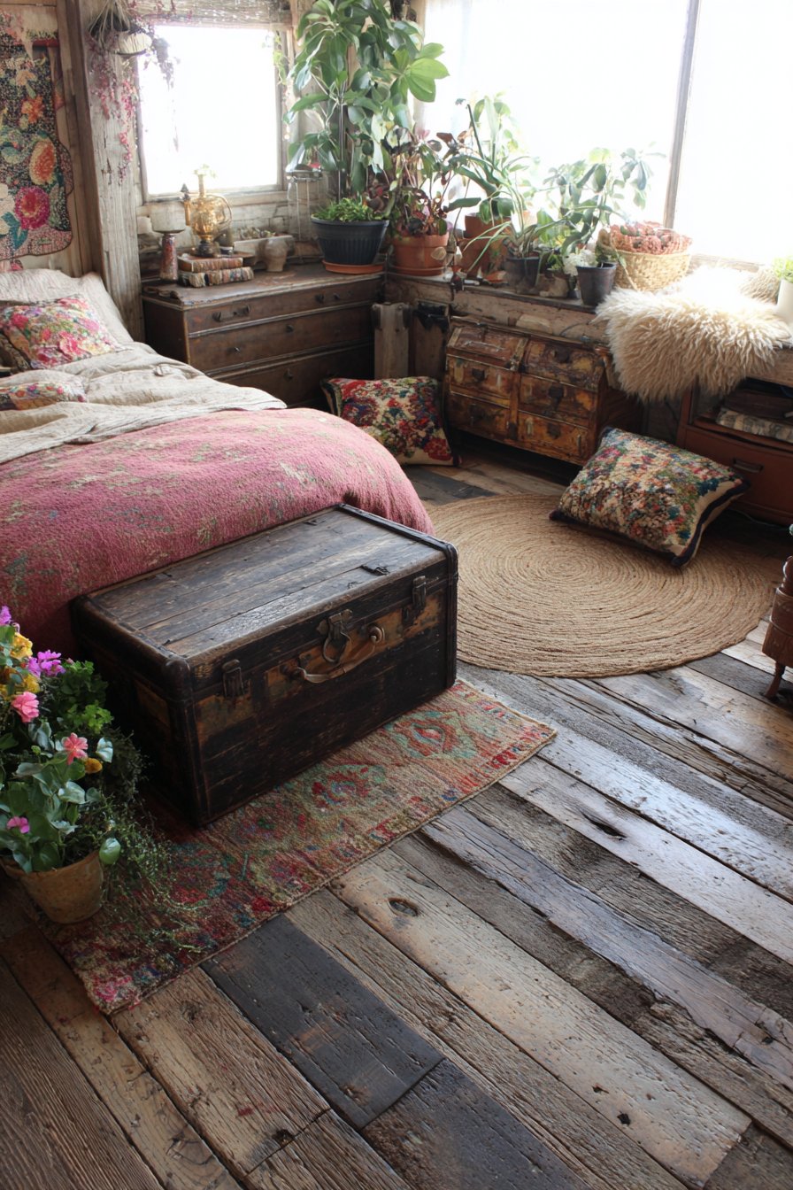 Layered Vintage Rug Foundation