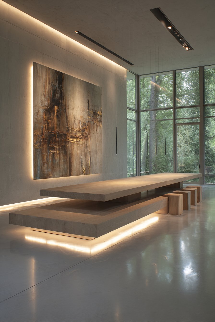 Reclaimed Grey Wood with Eclectic White Chairs