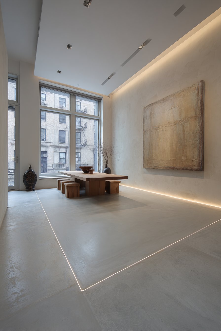 Reclaimed Grey Wood with Eclectic White Chairs