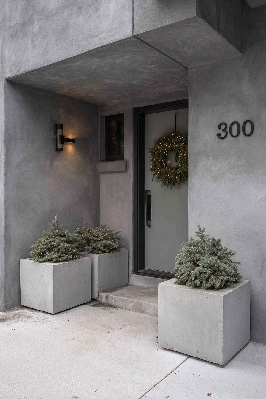 Modern Minimalist Living Wreath Design