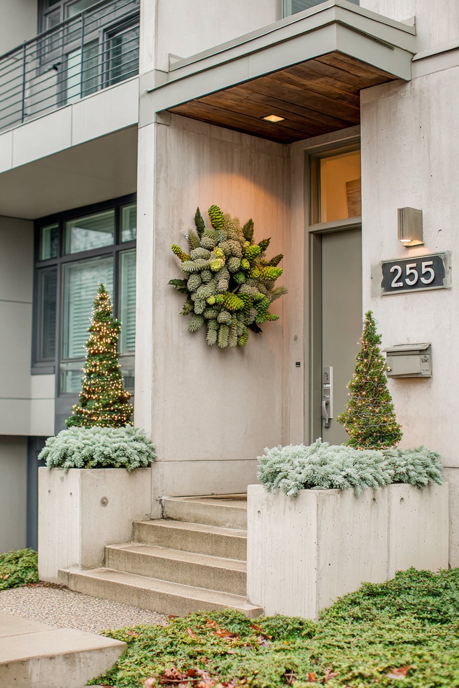 Modern Minimalist Living Wreath Design