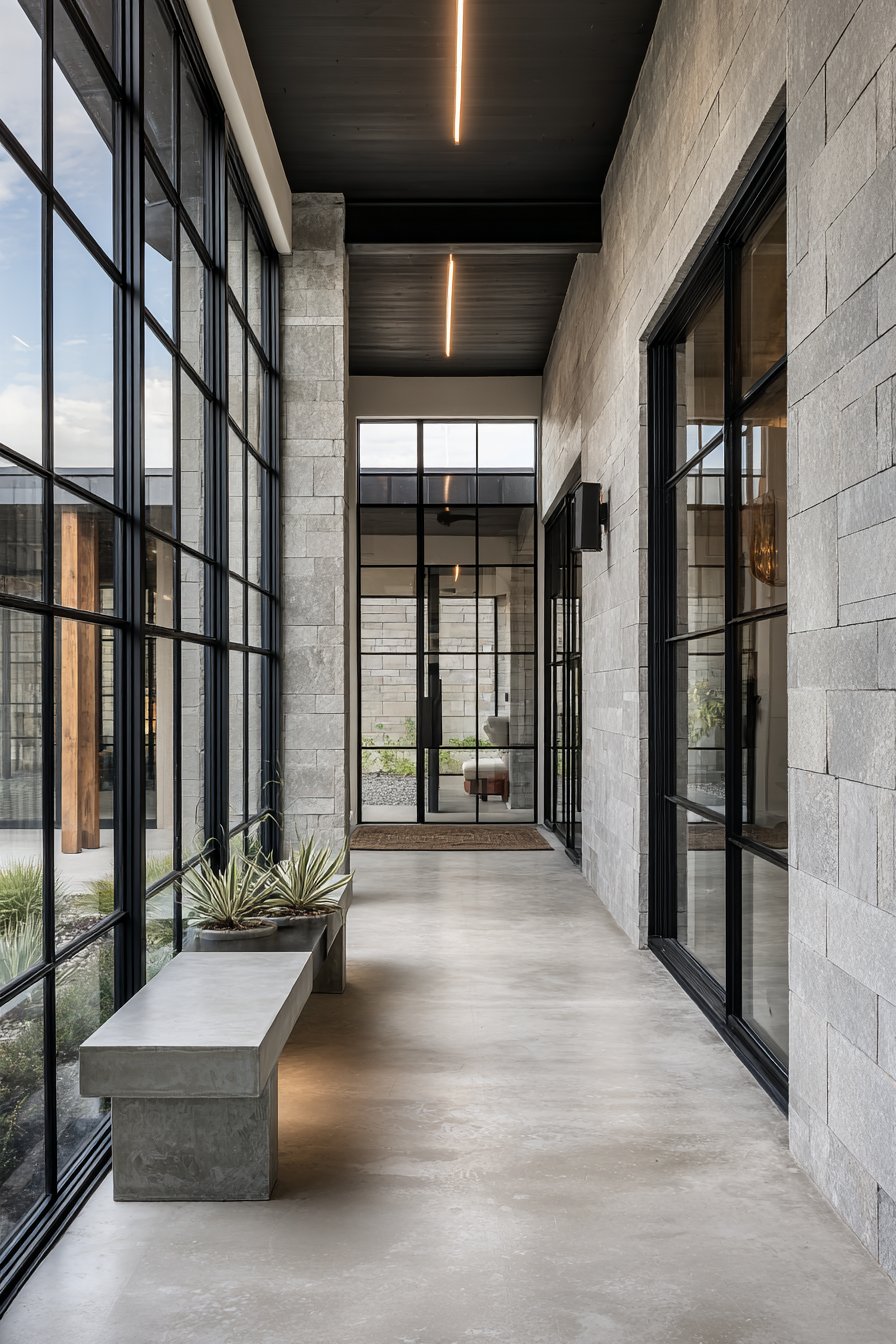 Modern Glass and Concrete Minimalism