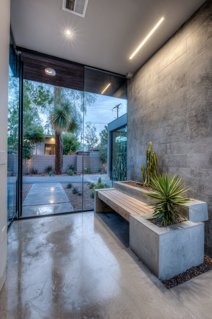 Modern Glass and Concrete Minimalism