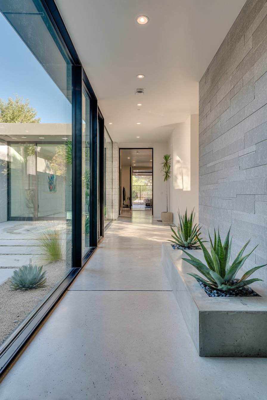 Modern Glass and Concrete Minimalism