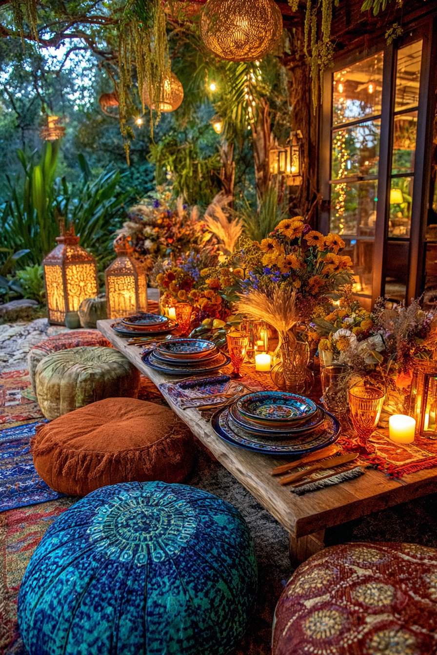  Bohemian Floor Seating Feast