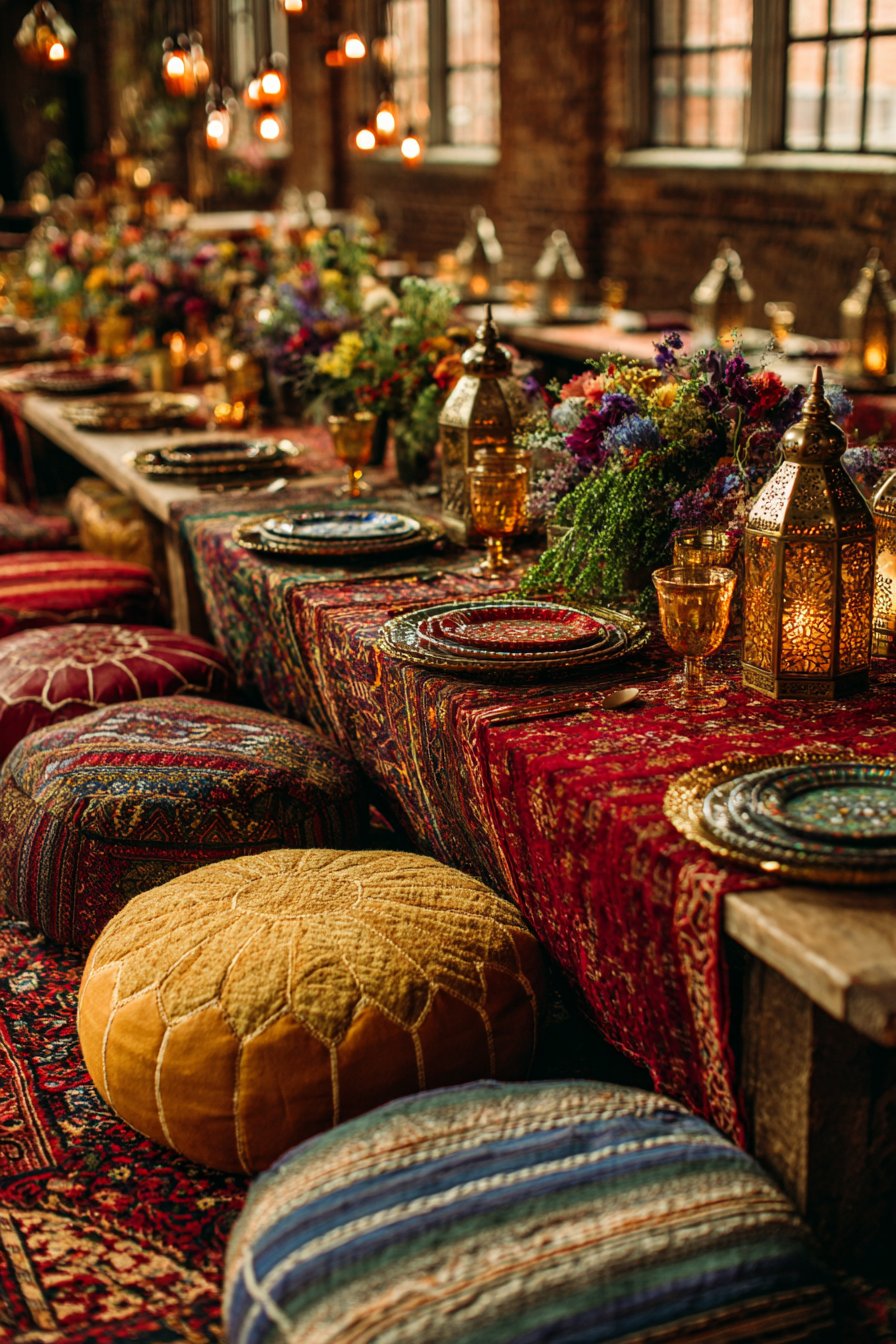  Bohemian Floor Seating Feast