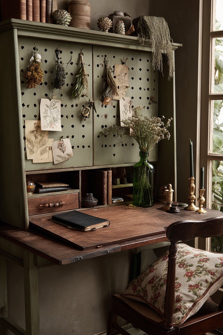 Whimsical Workspace with Secretary Desk