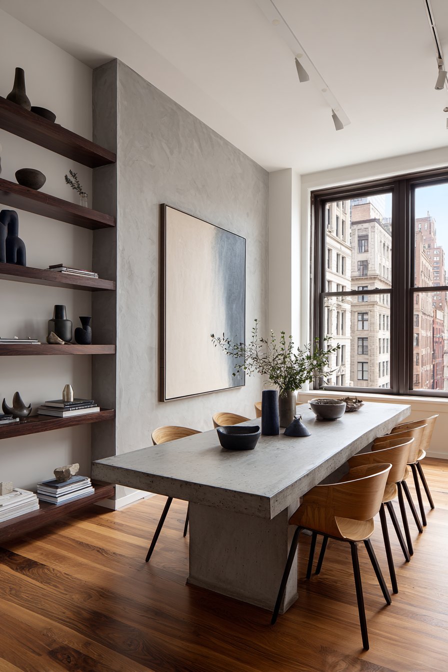 Concrete and Plywood Modern Industrial